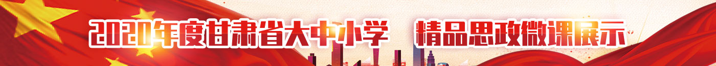 2020年度甘肃省大中小学 精品思政微课展示